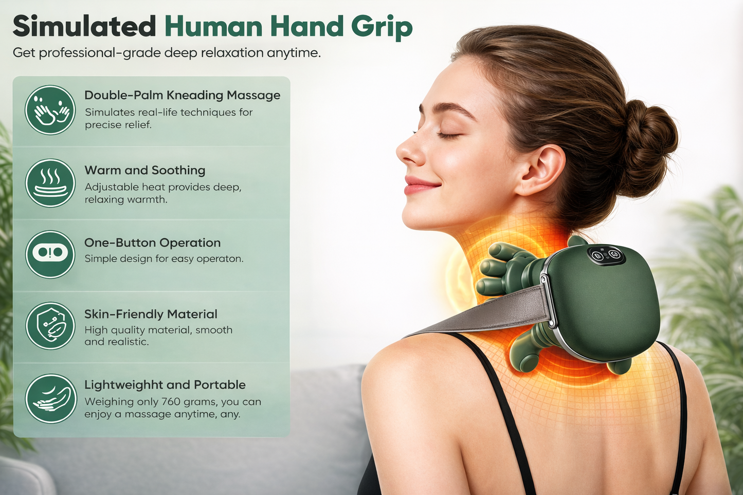 PrimeLuxe™ Neck & Shoulder Massager Pro